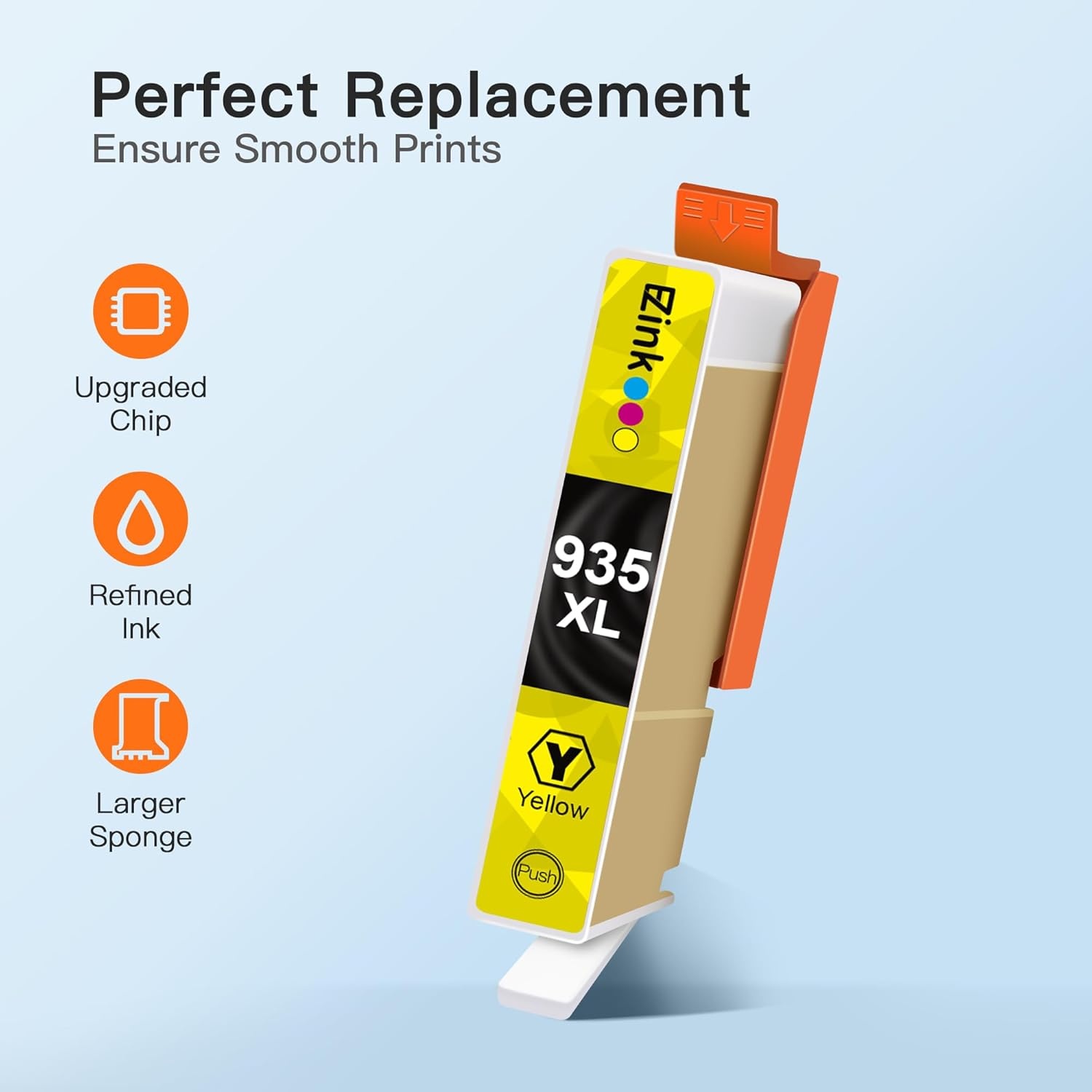 image:imageEZ Ink Compatible Ink Cartridge Replacement for HP 935 935XL 935XL High Yield to use with HP Officejet 6812 6815 6230 6830 6200 6800 6822 6825 6835 6239 Printer2 Cyan 2 Magenta 2 Yellow