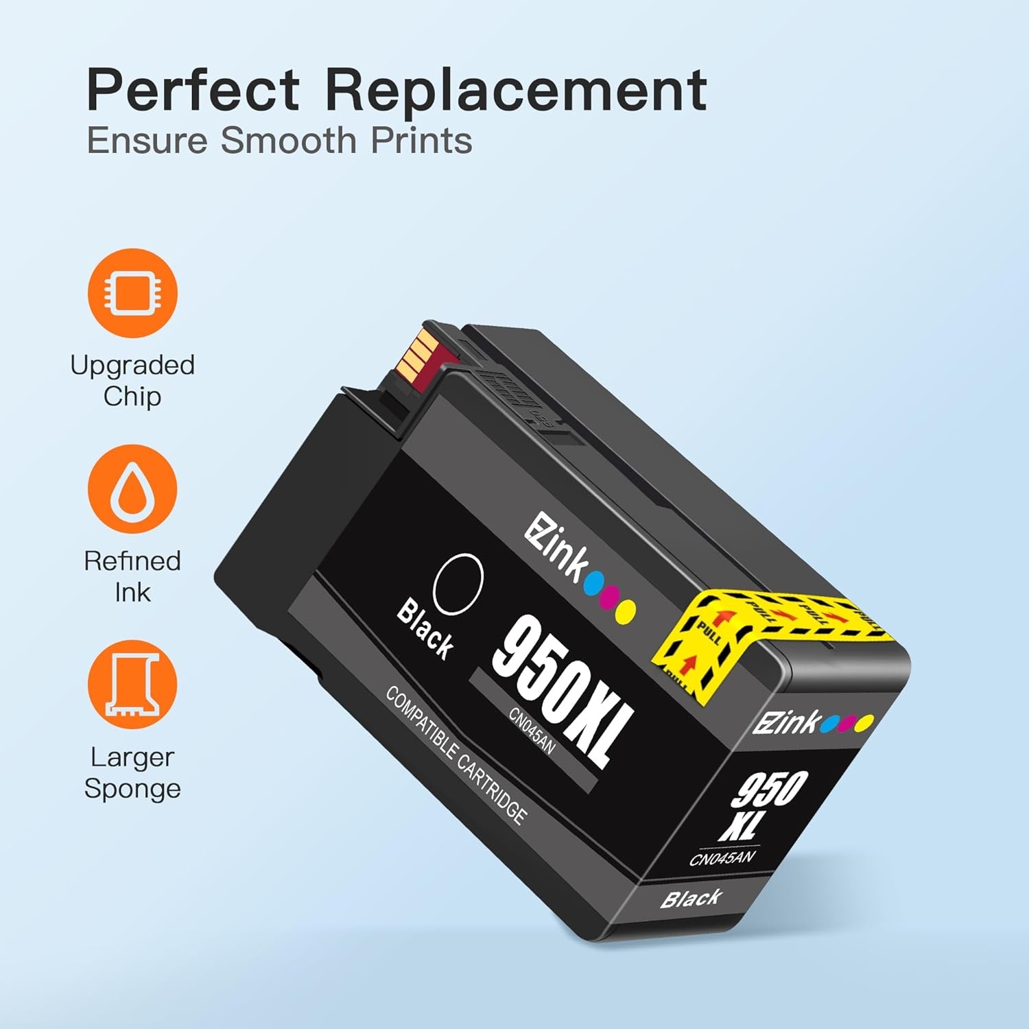 image:imageEZ Ink Compatible Ink Cartridge Replacement for HP 950XL 951XL 950 XL 951 XL for OfficeJet Pro 8610 8600 8615 8620 8625 8100 276dw 251dw 3 Black 2 Cyan 2 Magenta 2 Yellow9 Combo Pack