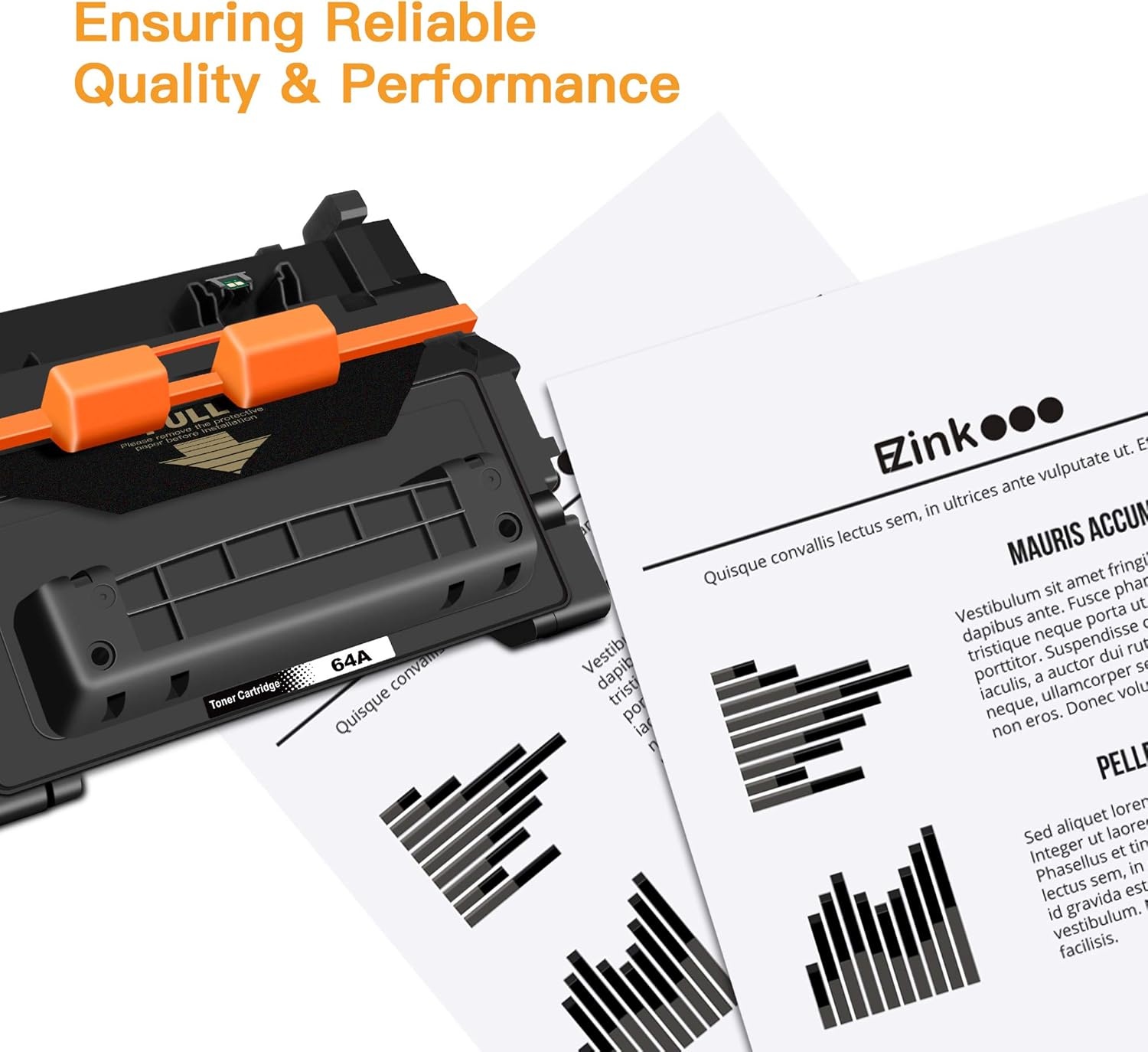 image:imageEZ Ink Compatible Toner Cartridge Replacement for HP 64A CC364A 64X CC364X Compatible with LaserJet P4014N P4014DN P4015N P4015X P4015DN P4515N P4515X P4014 P4015 P4515 Printer Black 1 Pack