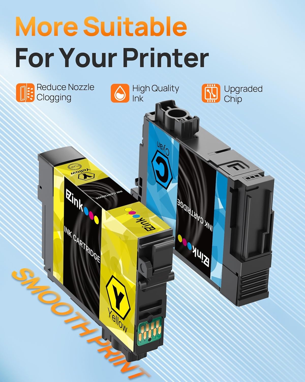 image:imageEZ Ink Remanufactured Ink Cartridge Replacement for 252XL Combo Pack for Epson Printer Workforce WF7110 WF7710 WF7720 WF3640 WF3620 4 Large Black 2 Cyan 2 Magenta 2 Yellow 10 Pack