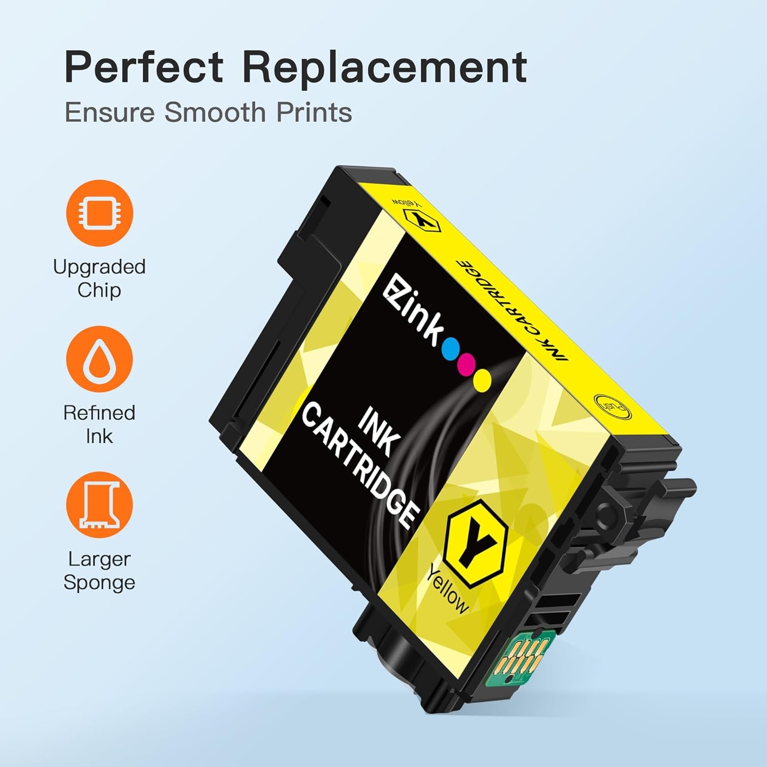 image:imageEZ Ink Remanufactured Ink Cartridges Replacement for 212XL 212 T212 XL for Epson Printer XP4100 XP4105 WF2830 WF2850 Printer Upgraded Chips 2 Black 1 Cyan 1 Magenta 1 Yellow 5 Pack