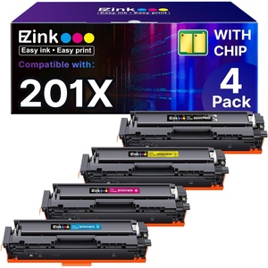 image:imageEZ Ink 201X Replacement for HP 201X Toner Cartridges 4 Pack High Yield CF400X CF401X CF402X CF403X Compatible with HP Color LaserJet MFP M252dw M252n Pro M277dw M277n Black Cyan Magenta Yellow