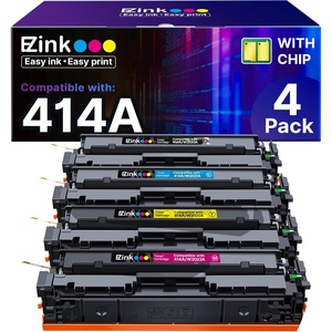 image:imageEZ Ink 414A with Chip Compatible Replacement for HP 414A Toner Cartridges 4 Pack 414X to Use with HP Color LaserJet Pro M454dw M454dn MFP M479dw M479dn M479fdw Enterprise M455dn MFP M480f BCMY