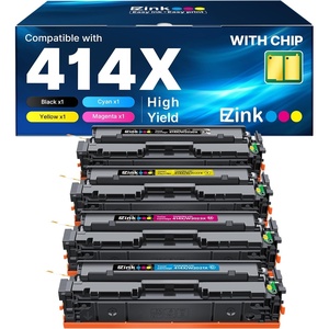 image:imageEZ Ink 414X Toner Cartridges Compatible Replacement for HP 414X 414A W2020X Toner to Use with HP Color LaserJet Pro MFP M479fdw M479fdn M454dw M454dn M479 4 Pack High Yield with Chip