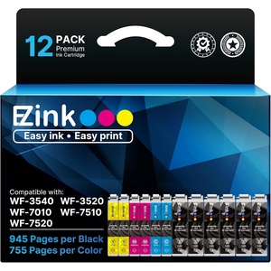 image:imageEZ Ink Remanufactured Ink Cartridge Replacement for 127 to use with Epson NX530 625 WF3520 WF3530 WF3540 WF7010 WF7510 7520 545 645 6 Large Black 2 Cyan 2 Magenta 2 Yellow 12Pack