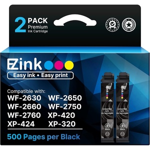 image:imageEZ Ink Remanufactured Ink Cartridge Replacement for 220XL Ink Cartridges Combo Pack for Epson Printer WF2760 WF2750 WF2660 WF2650 WF2630 XP424 XP420 XP320 2 Black