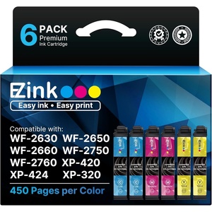 image:imageEZ Ink Remanufactured Ink Cartridge Replacement for 220XL Ink Cartridges Combo Pack for Epson Printer WF2760 WF2750 WF2660 WF2650 WF2630 XP424 XP420 XP320 Cyan Magenta Yellow 6 Pack