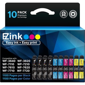 image:imageEZ Ink Remanufactured Ink Cartridge Replacement for 252XL Combo Pack for Epson Printer Workforce WF7110 WF7710 WF7720 WF3640 WF3620 4 Large Black 2 Cyan 2 Magenta 2 Yellow 10 Pack