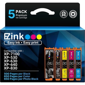 image:imageEZ Ink Remanufactured Ink Cartridge Replacement for 410XL Ink Cartridges Combo Pack for Epson Printer Expression XP7100 XP830 XP640 XP630 XP530 XP635 5 Pack Black Cyan Magenta Yellow PBK
