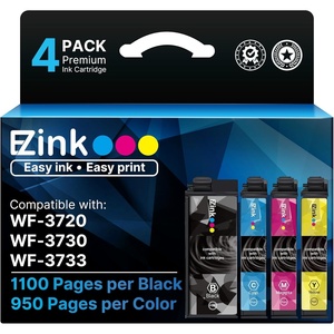image:imageEZ Ink Remanufactured Ink Cartridge Replacement for 702XL Combo Pack for Epson Printer Workforce Pro WF3720 WF3730 WF3733 1 Large Black 1 Cyan 1 Magenta 1 Yellow 4 Pack