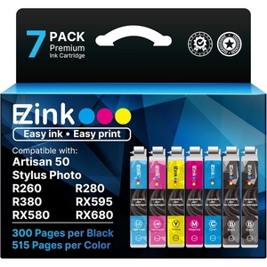 image:imageEZ Ink Remanufactured Ink Cartridge Replacement for 78 Combo Pack for Epson Printer Artisan 50 Stylus Photo R260 R280 R380 RX580 RX595 RX680 Printer 7 Pack