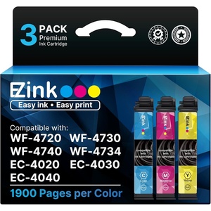 image:imageEZ Ink Remanufactured Ink Cartridge Replacement for 802XL Ink Cartridges Combo Pack for Epson Printer Workforce Pro WF4740 WF4730 WF4720 WF4734 EC4020 EC4030 1 Cyan 1 Magenta 1 Yellow