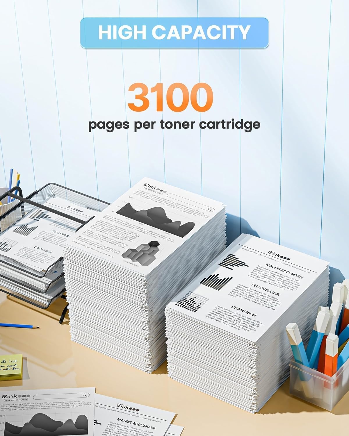 image:imageEZ Ink 057 Toner Cartridges with Chip Replacement for Canon 057 Toner Cartridge CRG057 057H Work with ImageCLASS MF445dw MF448dw LBP226dw LBP227dw LBP228dw Printer Laser Printer Ink2 Black