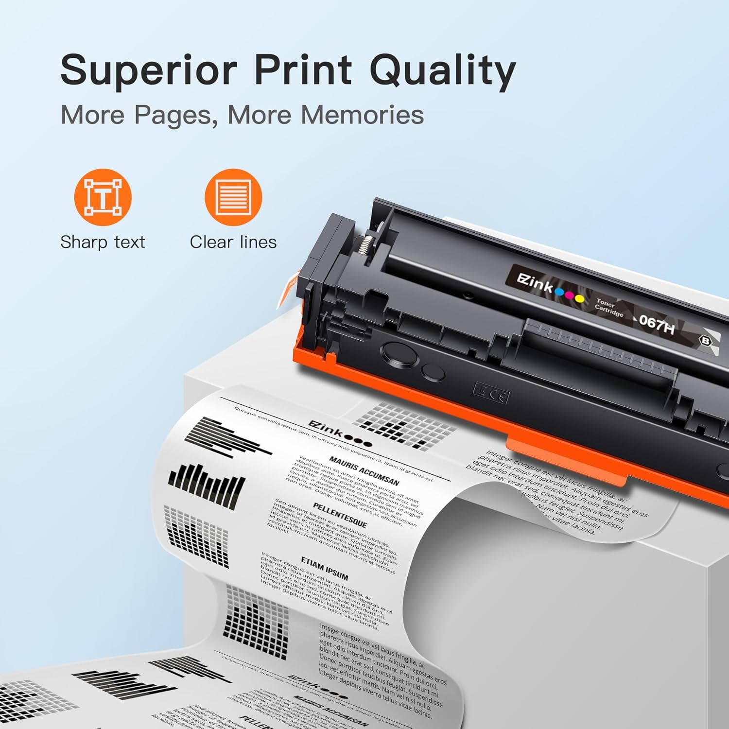 image:imageEZ Ink 067H 067 Black Toner Cartridge Replacement for Canon 067 067H CRG067 Toner High Yield to use with Canon ImageCLASS MF656CDW LBP632Cdw MF654CDW MF653Cdw LBP633CDW Printer with Chip 2 Pack