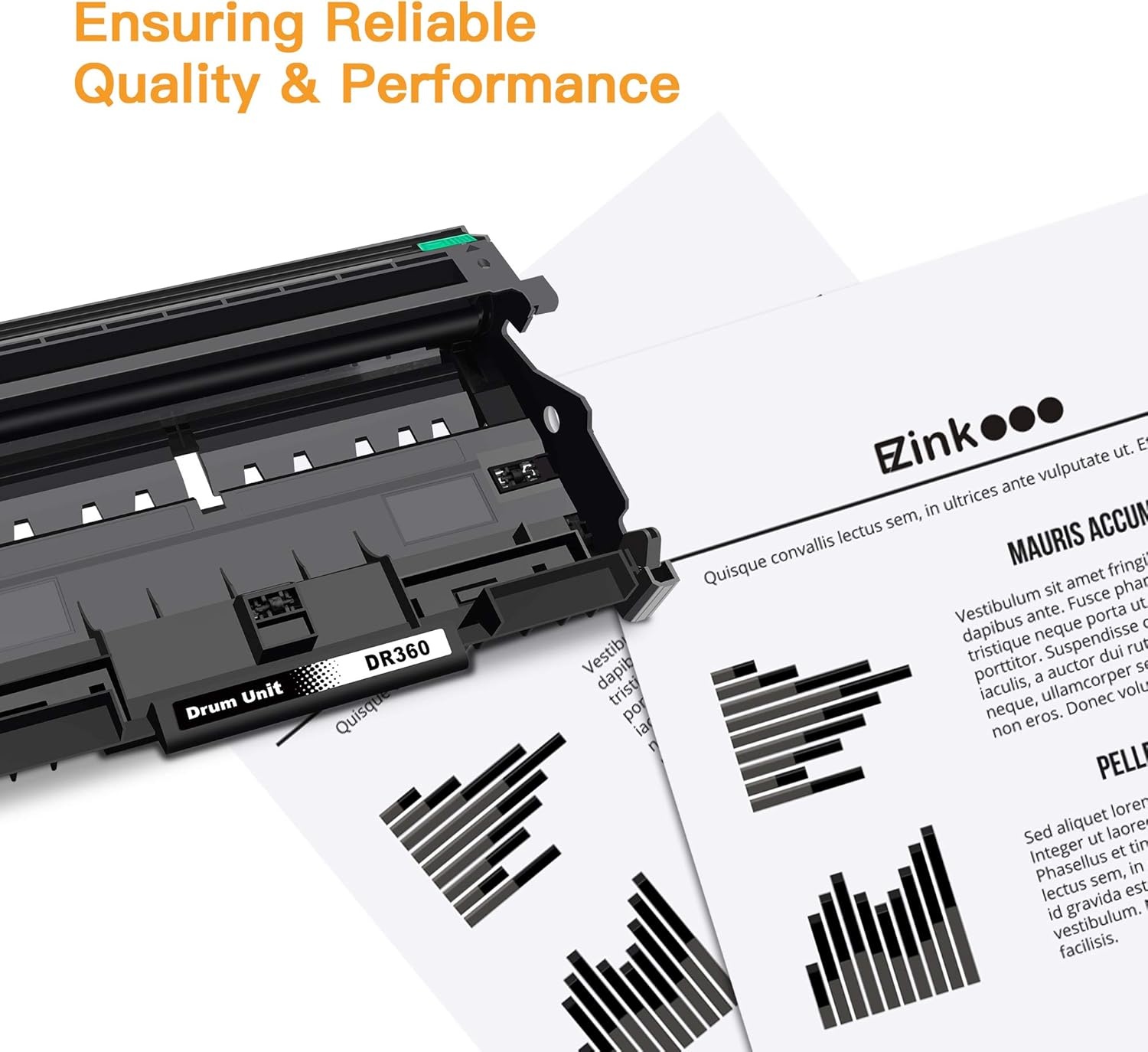 image:imageEZ Ink Compatible Drum Unit Replacement for Brother DR360 DR 360 to use with DCP7040 DCP7030 MFC7840W MFC7340 MFC7440N HL2140 HL2170W HL2150N 1 Drum Unit