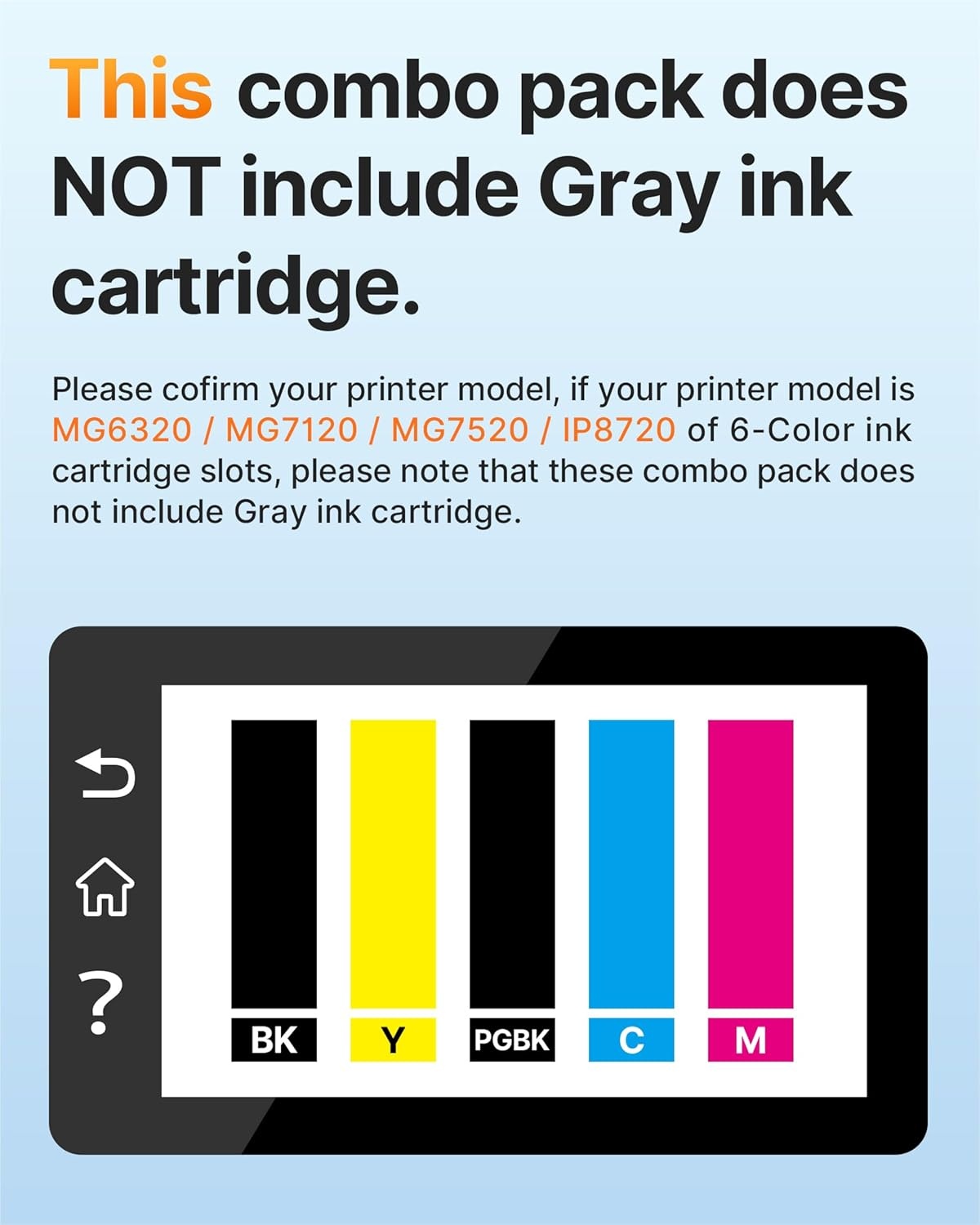 image:imageEZ Ink Compatible Ink Cartridge Replacement for Canon PGI250XL PGI 250 XL CLI251XL CLI 251 XL to use with PIXMA MX922 MG5520 1 Large Black 1 Cyan 1 Magenta 1 Yellow 1 Small Black 5 Pack