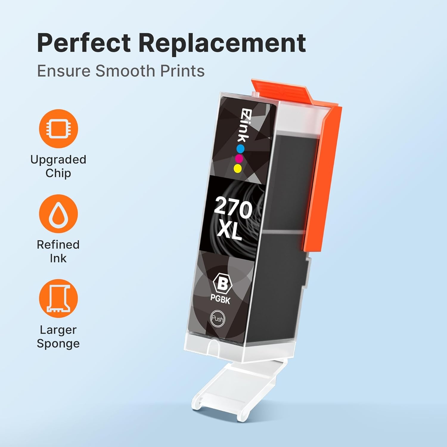 image:imageEZ Ink Compatible Ink Cartridge Replacement for Canon PGI270XL PGI 270 XL to use with MG6821 TS6020 MG6820 MG5720 MG5721 MG5722 TS5020 TS8020 TS9020 MG7720 Printer 6 PGBK