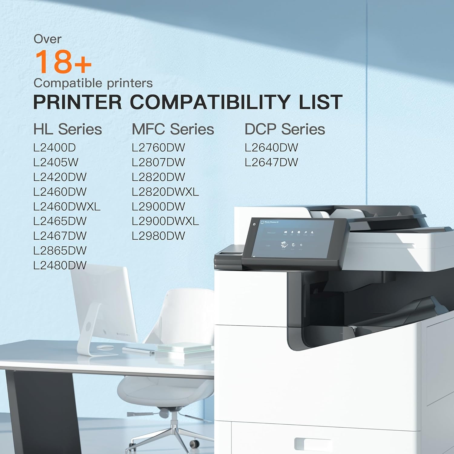 image:imageEZ Ink Compatible TN830XL Toner Cartridges DR830 Drum Unit Replacement for Brother TN830 DR830 TN830xl Toner for Brother Printer HLL2460DW DCPL2640DW HLL2405W HLL2480DW MFCl2820DW Printer3Pack