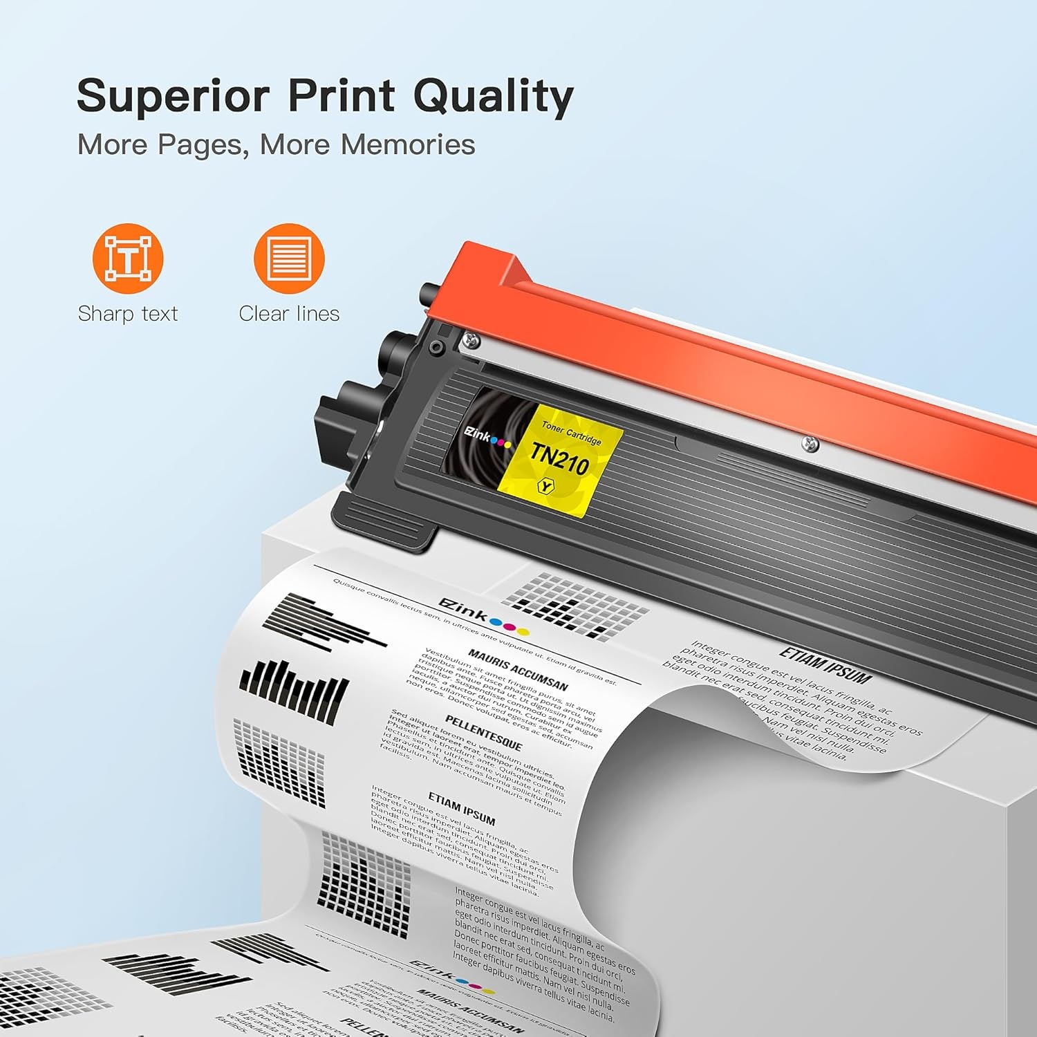 image:imageEZ Ink Compatible Toner Cartridge Replacement for Brother TN210 TN210 to use with HL3040CN HL3070CW HL3075CW DCP9010CN MFC9010CN MFC9320CW 2 Black 1 Cyan 1 Magenta 1 Yellow 5 Pack