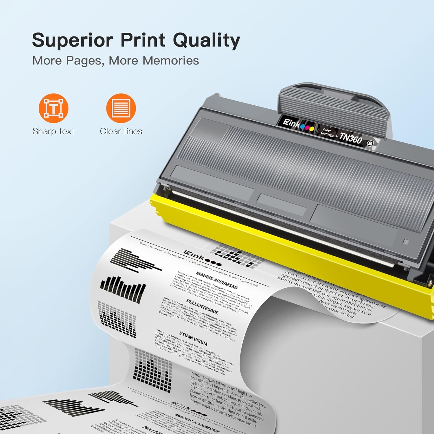 image:imageEZ Ink Compatible Toner Cartridge Replacement for Brother TN330 TN360 TN330 TN360 High Yield Compatible with DCP7040 DCP7030 MFC7840W HL2140 MFC7340 MFC7440N HL2170W HL2150N 1 Black