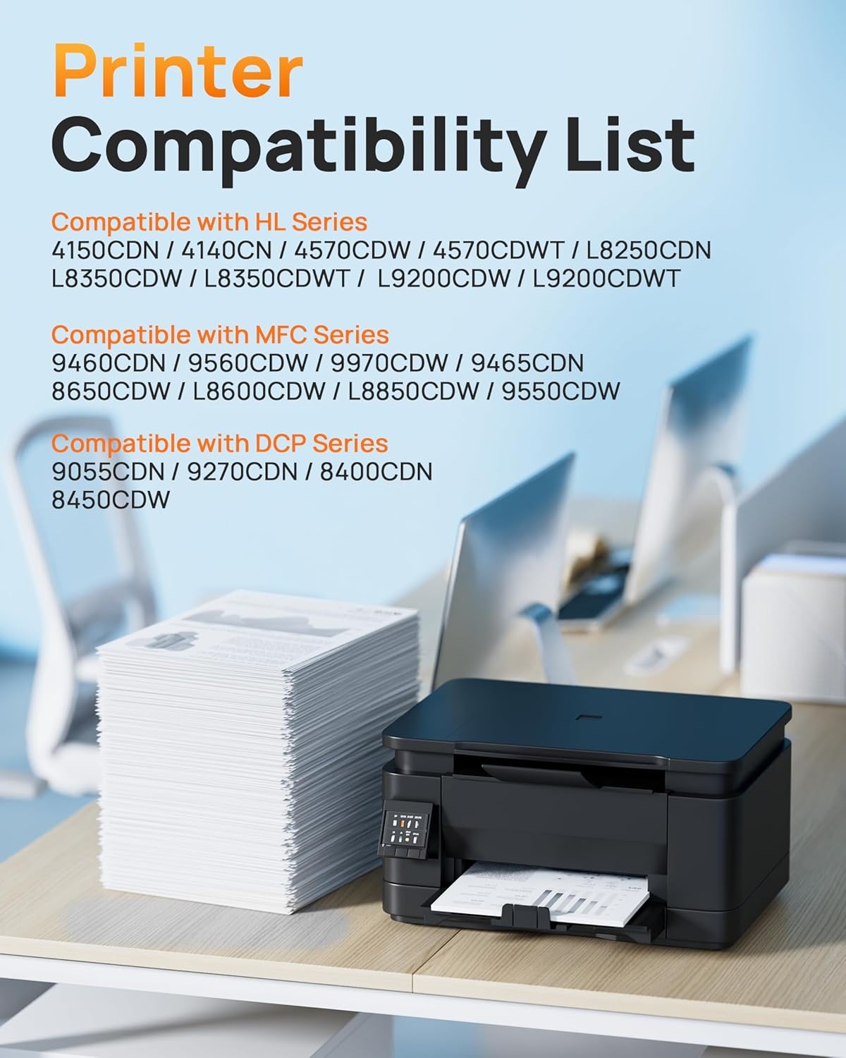 image:imageEZ Ink Compatible Toner Cartridge Replacement for Brother TN336 TN331 TN336 TN331 Compatible with HLL8350CDW MFCL8850CDW MFCL8600CDW MFC9970CDW HL4150CDN HLL8250CDN 2 Black