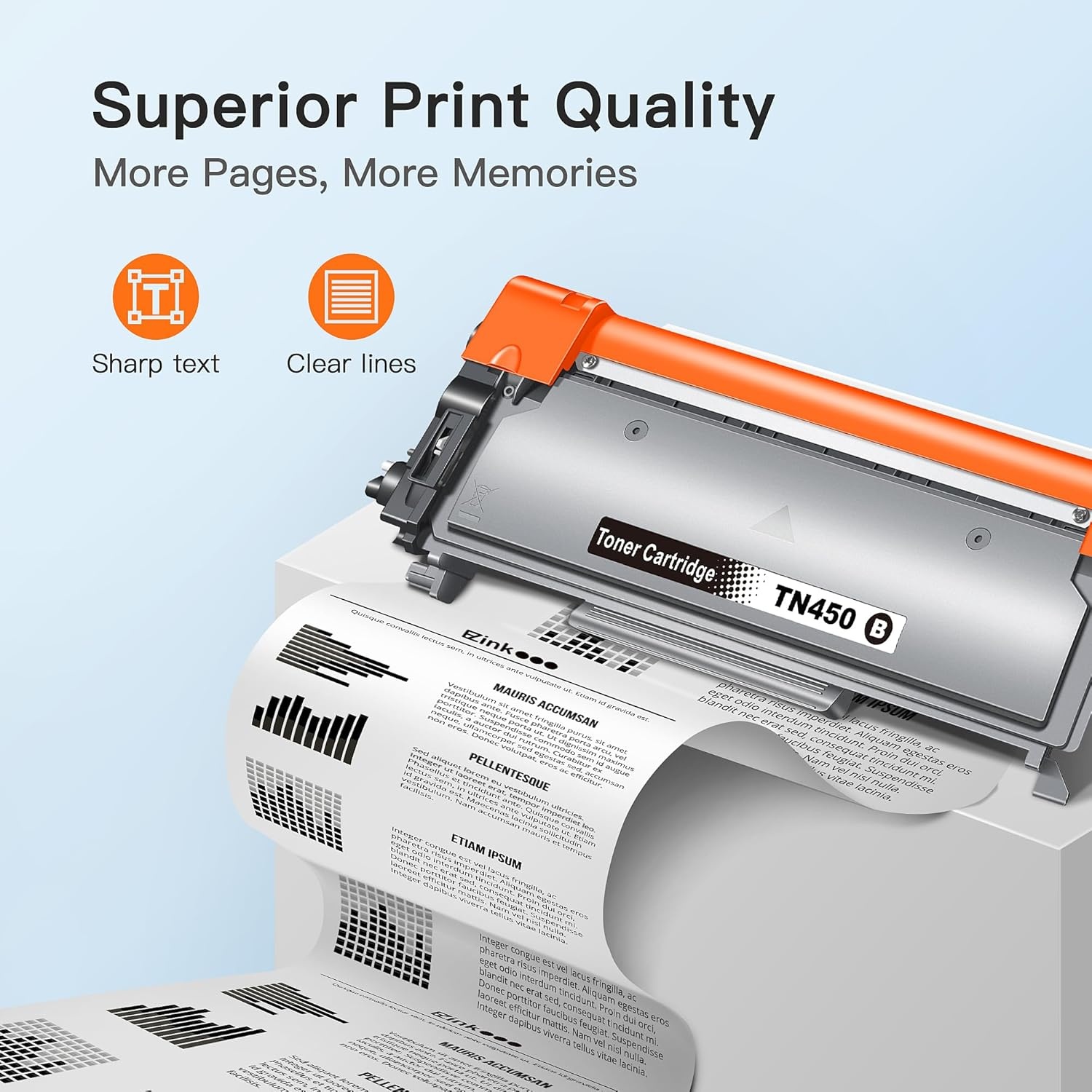 image:imageEZ Ink Compatible Toner Cartridge Replacement for Brother TN450 TN420 TN450 TN420 Compatible with HL2270DW HL2280DW HL2230 HL2240 MFC7360N MFC7860DW DCP7065DN Intellifax 28404 Pack Black