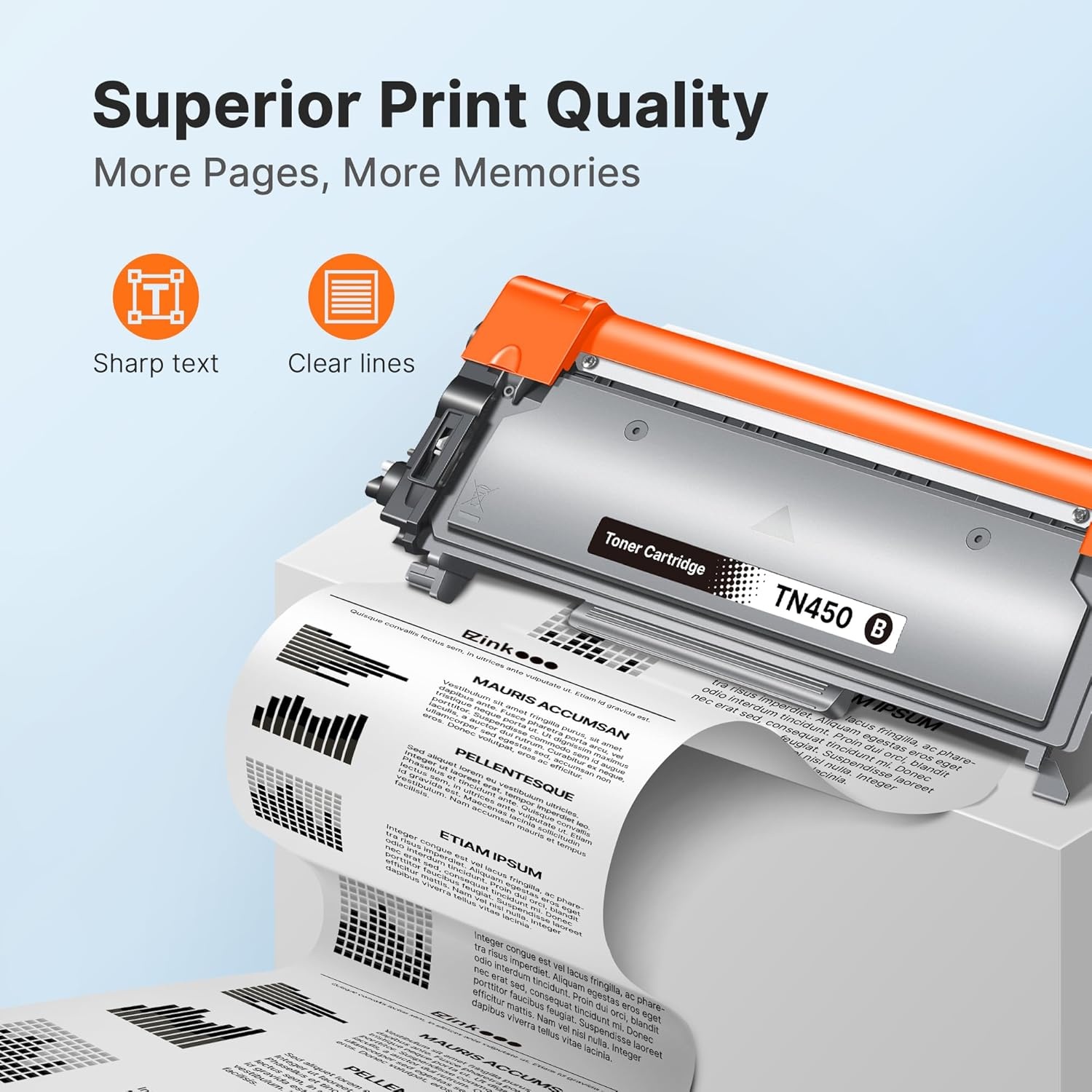 image:imageEZ Ink Compatible Toner Cartridge Replacement for Brother TN450 TN420 TN450 TN420 Compatible with HL2270DW HL2280DW HL2230 MFC7360N MFC7860DW DCP7065DN Intellifax 2840 2940 2 Black