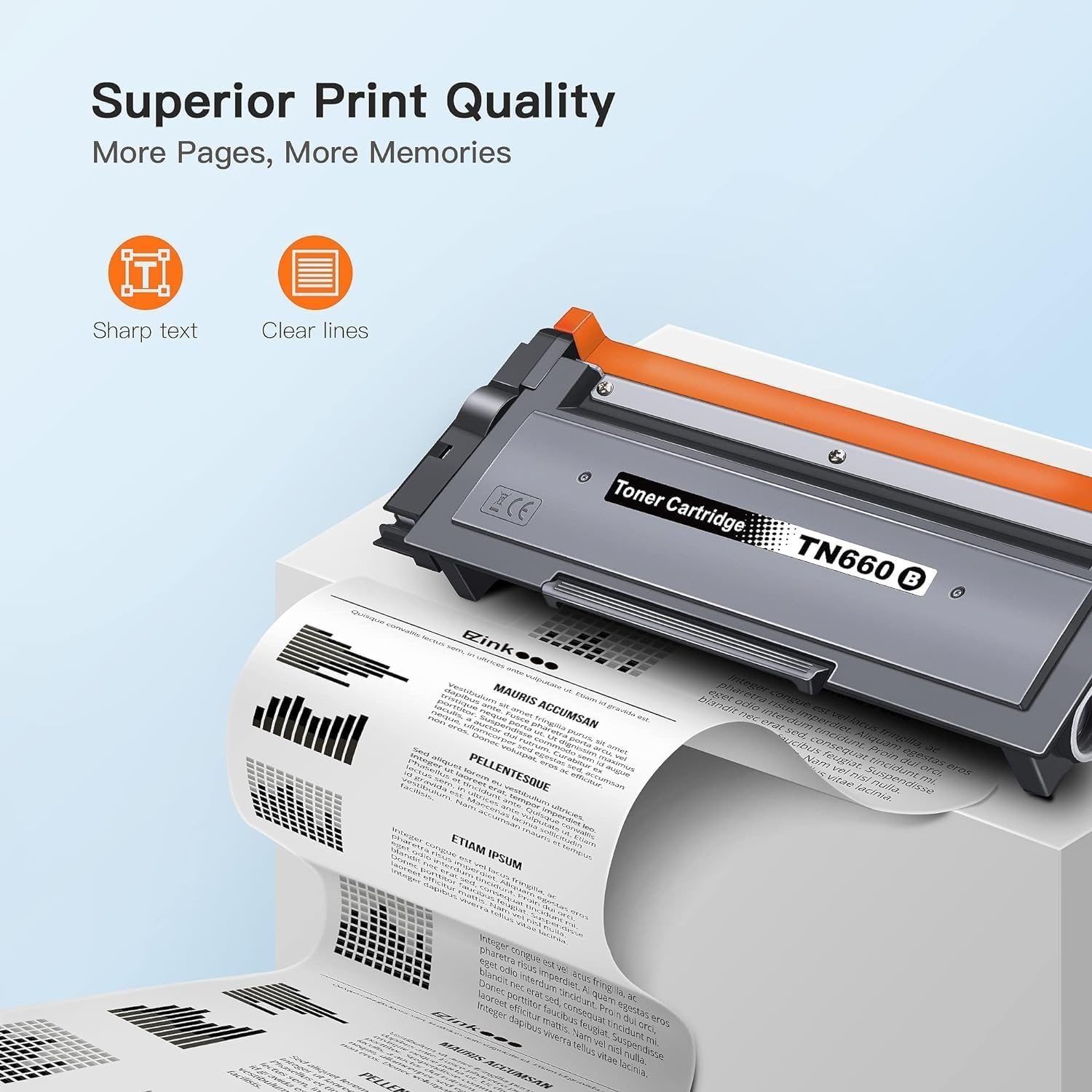 image:imageEZ Ink Compatible Toner Cartridge Replacement for Brother TN660 TN630 Toner Cartridges High Yield to use with HLL2380DW HLL2300D HLL2340DW MFCL2680W MFCL2740DW Printer 3 Black TN660