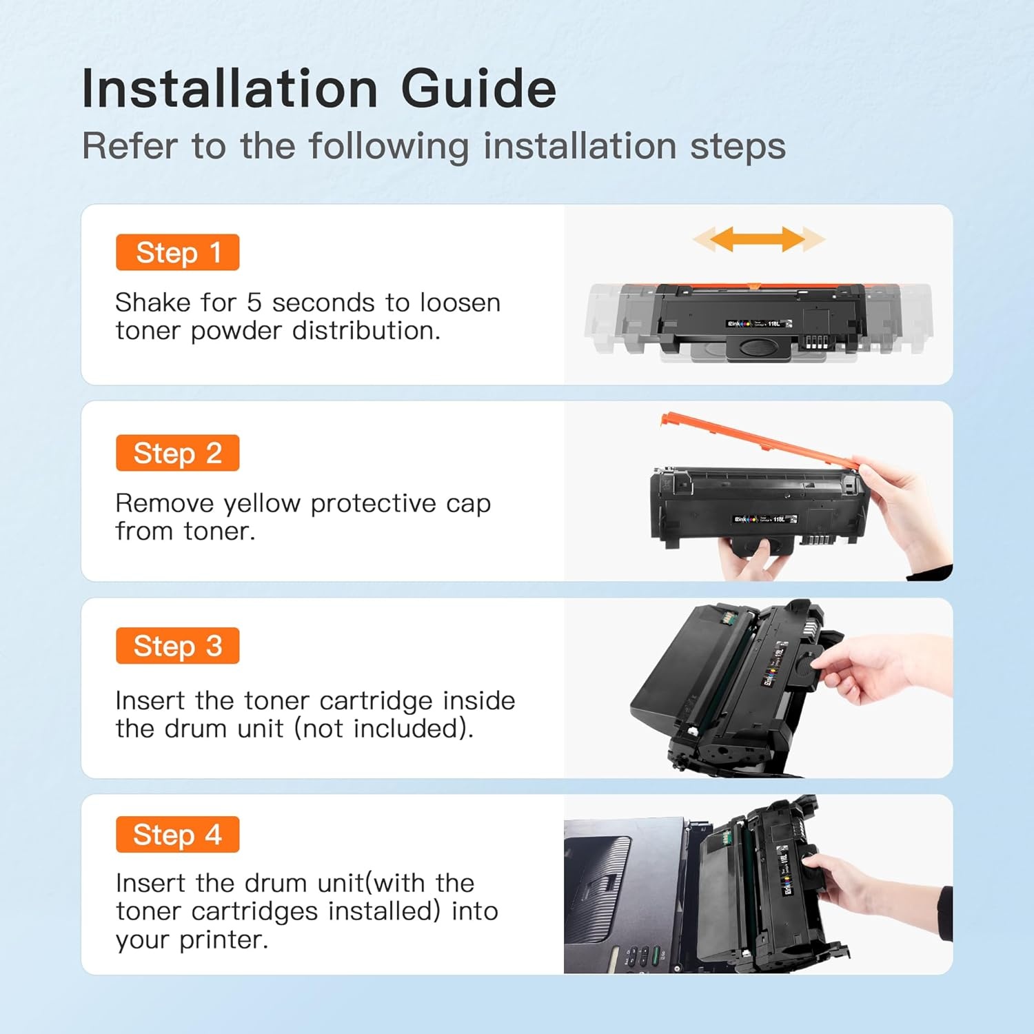 image:imageEZ Ink Compatible Toner Cartridge Replacement for Samsung 116L MLTD116L D116L MLT D116L to use with SLM2625D SLM2675F SLM2825DW SLM2835DW SLM2875FD SLM2875FW SLM2885FW 1 Black