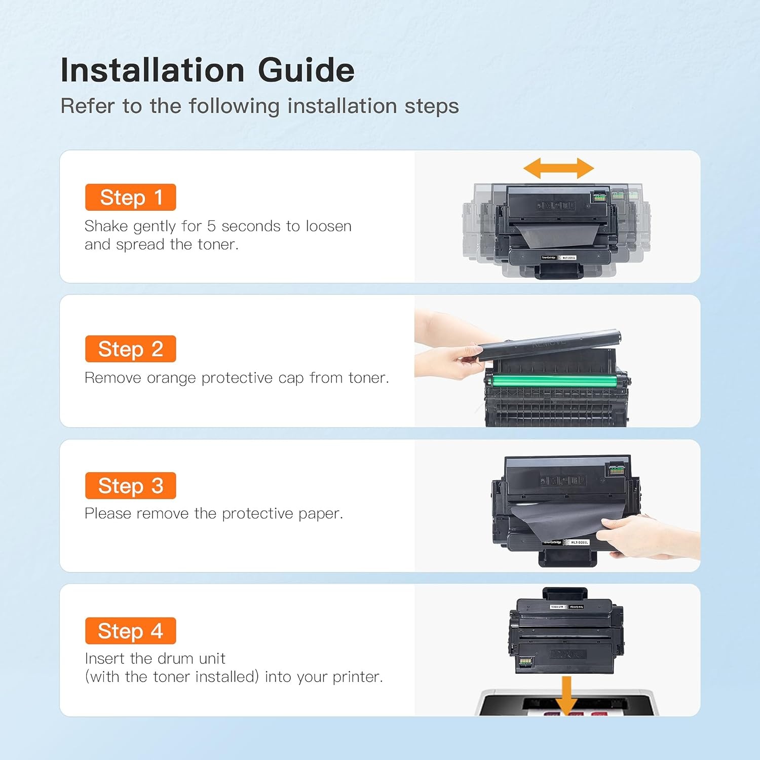 image:imageEZ Ink Compatible Toner Cartridge Replacement for Samsung 203 203L MLTD203L High Yield to use with ProXpress M3370FD M3870FW M4070FR M3320ND M3820DW M4020ND Black 1 Pack