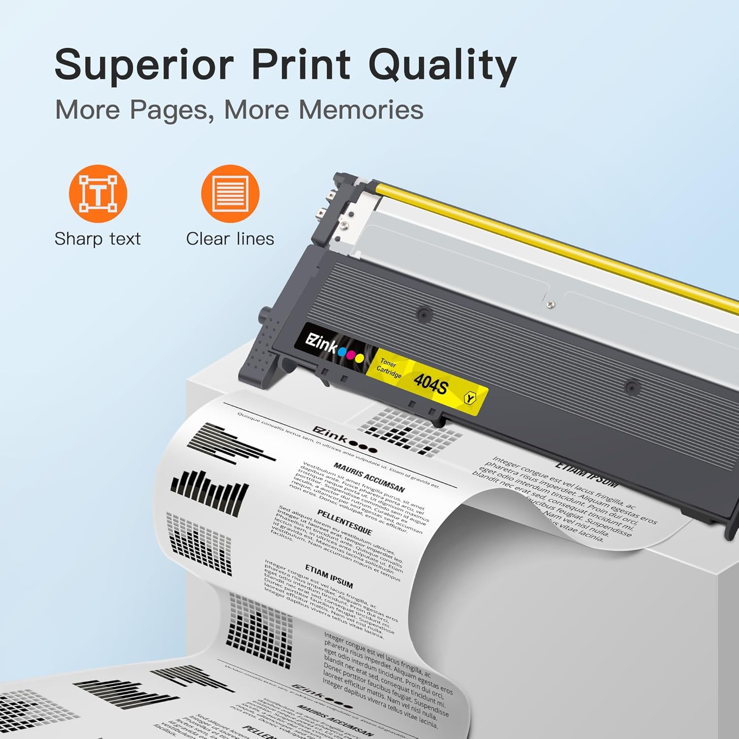 image:imageEZ Ink Compatible Toner Cartridge Replacement for Samsung CLTK404S CLTC404S CLTM404S CLTY404S CLT 404S to use with C480FW C430W SLC430W SLC480FW SLC480FN Printer Tray 4 Pack