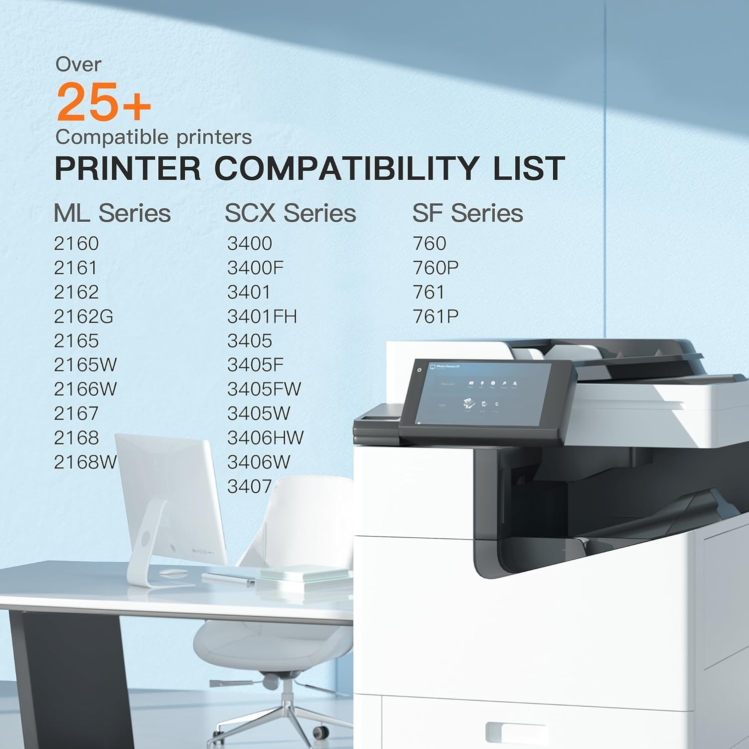 image:imageEZ Ink Compatible Toner Cartridge Replacement for Samsung MLTD101S 101S MLTD101S to use with ML2166W ML2160 ML2165 SCX3405W ML2165W SCX3405FW SCX3400 SCX3401FH SF760P Printer 3 Black