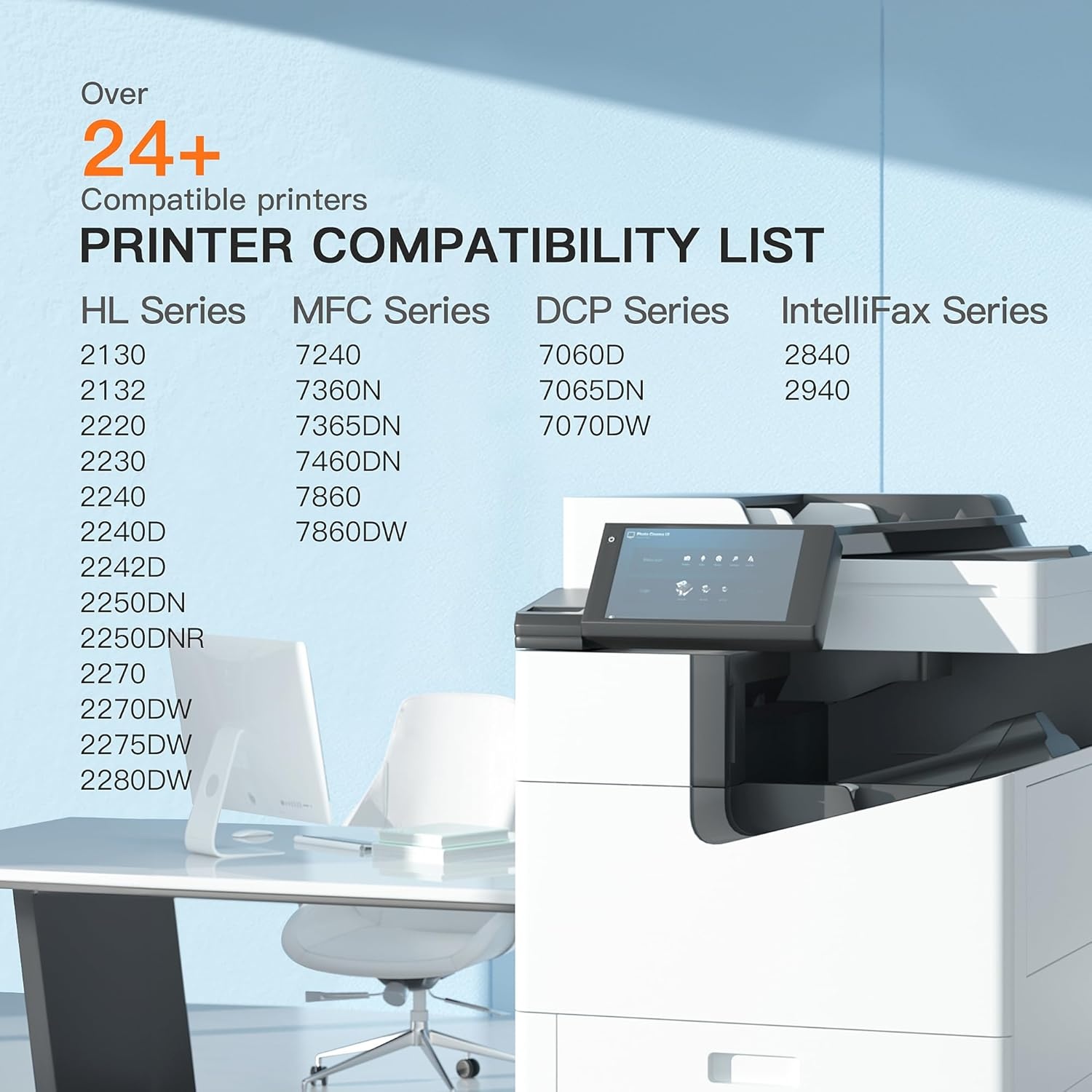 image:imageEZ Ink Compatible Toner Cartridge and Drum Unit Replacement for Brother TN450 TN420 DR420 to use with HL2270DW HL2280DW HL2230 HL2240 MFC7360N MFC7860DW 2840 2940 2 Toner 1 Drum 3 Pack