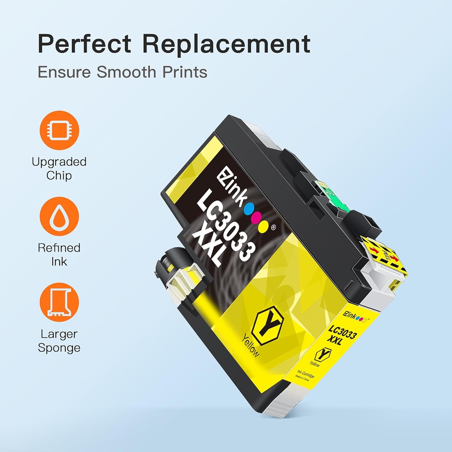 image:imageEZ Ink LC3033XXL Compatible Replacement for Brother LC3033 Ink Cartridges BKCMY LC3033 XXL LC3035 High Yield for MFCJ995DW MFCJ805DW MFCJ815DW MFCJ995DW XL MFCJ805DW XL Printer 4 Pack