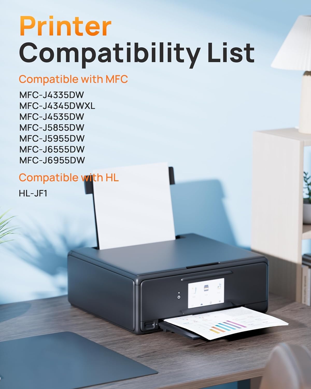 image:imageEZ Ink LC406XL LC406 Ink Cartridges for Brother Printer Replacement for Brother Ink Cartridges LC406 for MFCJ4335DW MFCJ5855DW MFCJ6555DW MFCJ4535DW MFCJ6955DW MFCJ4345DWXL MFCJ5955DW 4 Pack