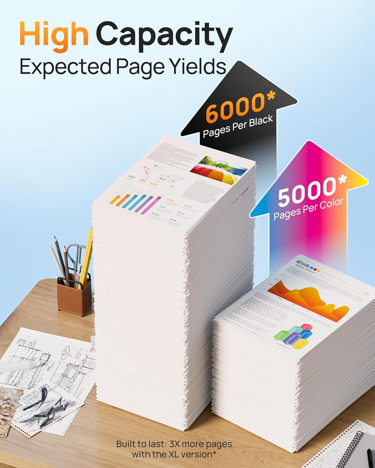 image:imageEZ Ink LC406XL LC406 Ink Cartridges for Brother Printer Replacement for Brother Ink Cartridges LC406 for MFCJ4335DW MFCJ5855DW MFCJ6555DW MFCJ4535DW MFCJ6955DW MFCJ4345DWXL MFCJ5955DW 4 Pack
