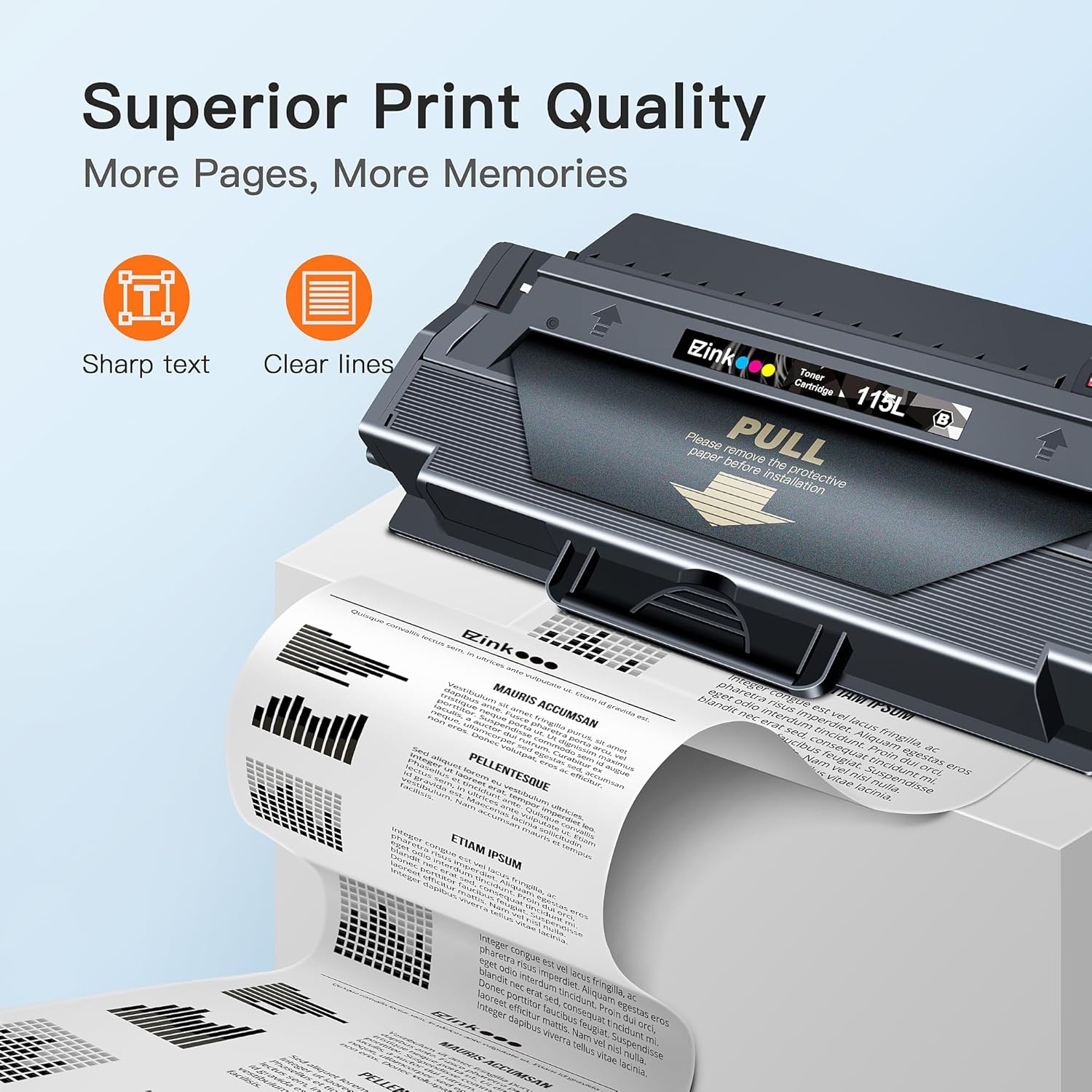 image:imageEZ Ink TM Compatible Toner Cartridge Replacement For Samsung 115 115L MLTD115L High Yield To Use With Xpress SLM2830DW SLM2880FW SLM2820DW SLM2870FW SLM2620 SLM2670 Printer Black 1 Pack