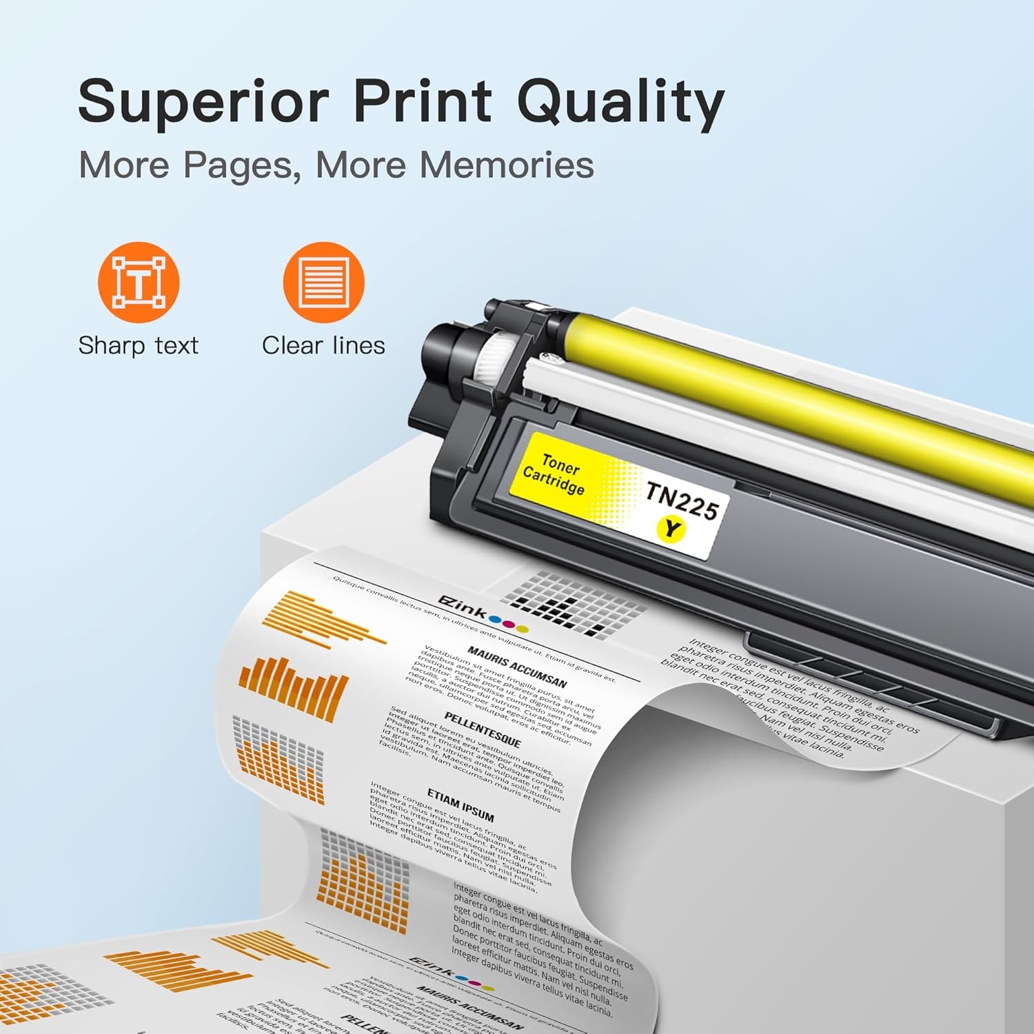 image:imageEZ Ink TN225 Toner Cartridge Replacement for Brother TN225 Toner Cartridges TN 225 TN225 TN225 Work for HL3140CW HL3170CDW MFC9330CDW MFC9340CDW MFC9130CW 3 Pack Cyan Magenta Yellow