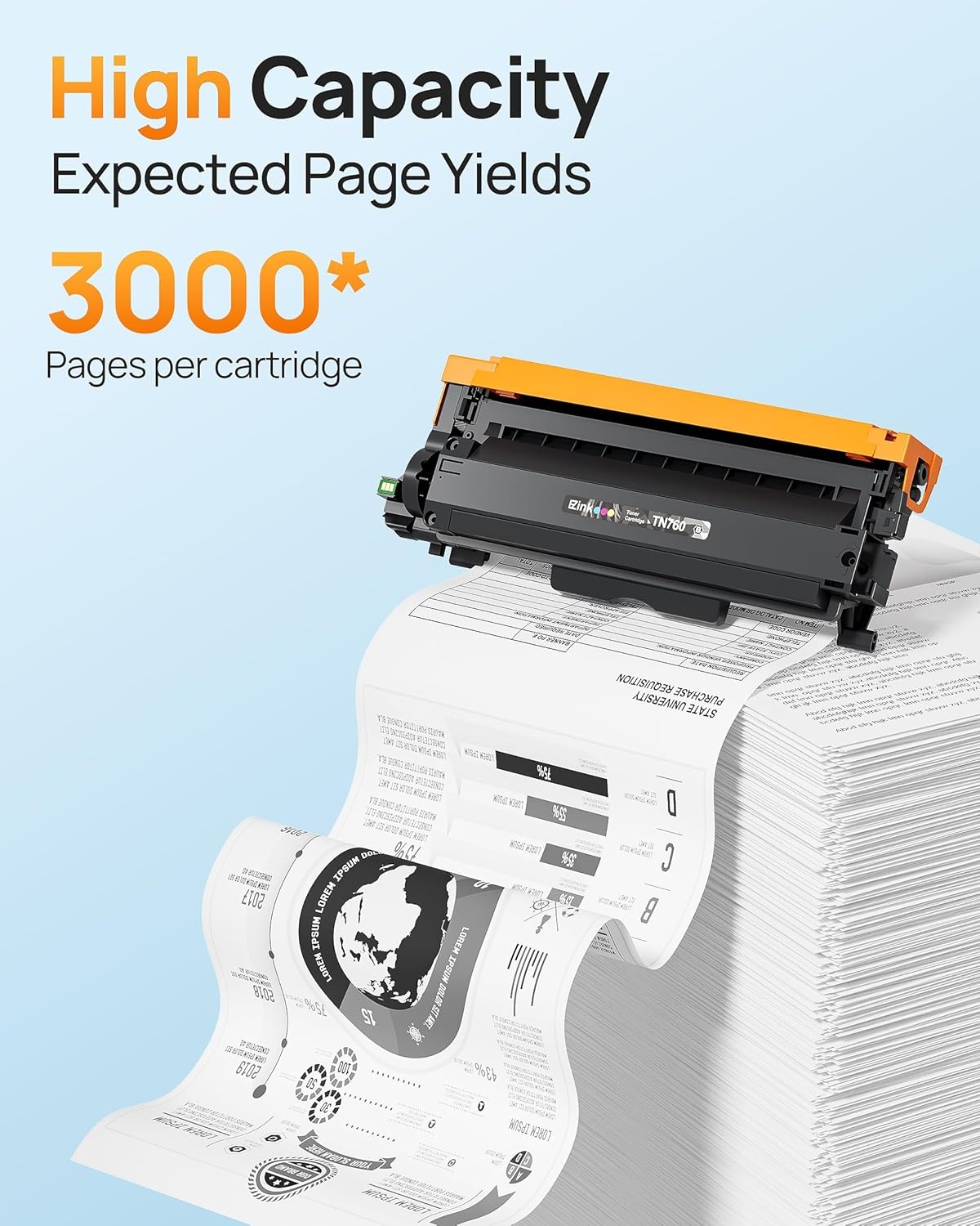 image:imageEZ Ink TN760 Toner for Brother Printer Compatible for Brother TN760 TN730 TN730 Toner Cartridges to Use with MFCL2710DW MFCL2750DW HLL2350DW HLL2370DW HLL2395DW L2390DW DCPL2550DW 4 Black