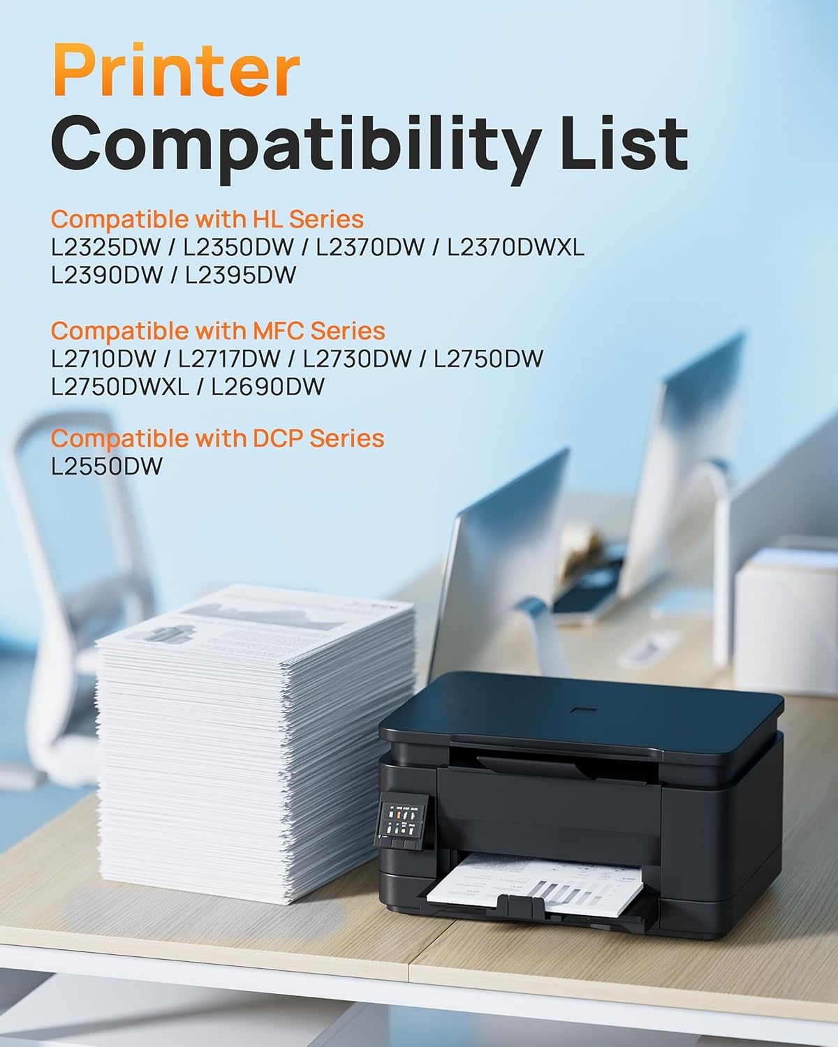image:imageEZ Ink TN760 Toner for Brother Printer Compatible for Brother TN760 TN730 TN730 Toner Cartridges to Use with MFCL2710DW MFCL2750DW HLL2350DW HLL2370DW HLL2395DW L2390DW DCPL2550DW 4 Black