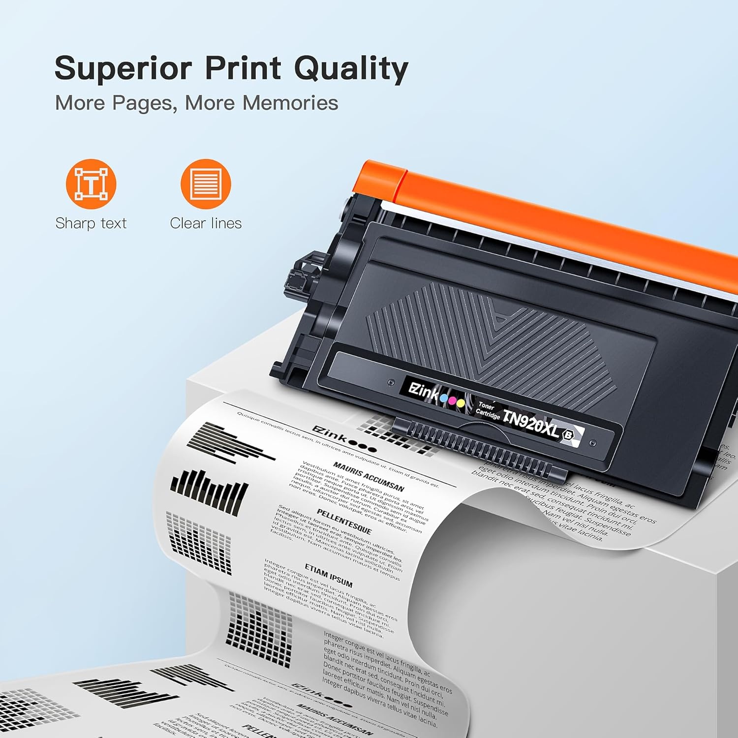 image:imageEZ Ink TN920XL TN920 Toner Cartridge for HLL6210DW HL5915DW Compatible Replacement for Brother TN 920XL TN920XXL TN920UXXL TN920 XL High Yield Use with HLL6210DWT HLL5210DW 2 Black with Chip