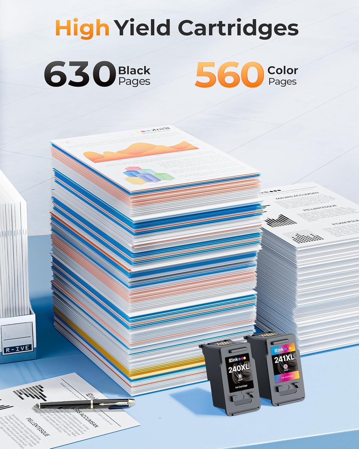 image:imagePG240XLCL241XL Ink Cartridge Replacement for Canon 240XL 241XL Combo Pack 240XL 241XL Works with PIXMA TS5120 MG2120 MG3620 MG3520 MG3522 MX452 MX472 MX512 MX532 Printer 1 Black 1 TriColor