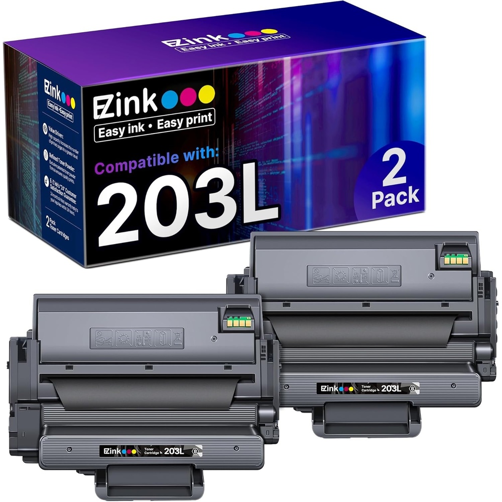 image:imageEZ Ink Compatible Toner Cartridge Replacement for Samsung 203L 203 MLTD203L High Yield to use with ProXpress M3370FD M3870FW M4070FR M3320ND M3820DW M4020ND Black 2 Pack