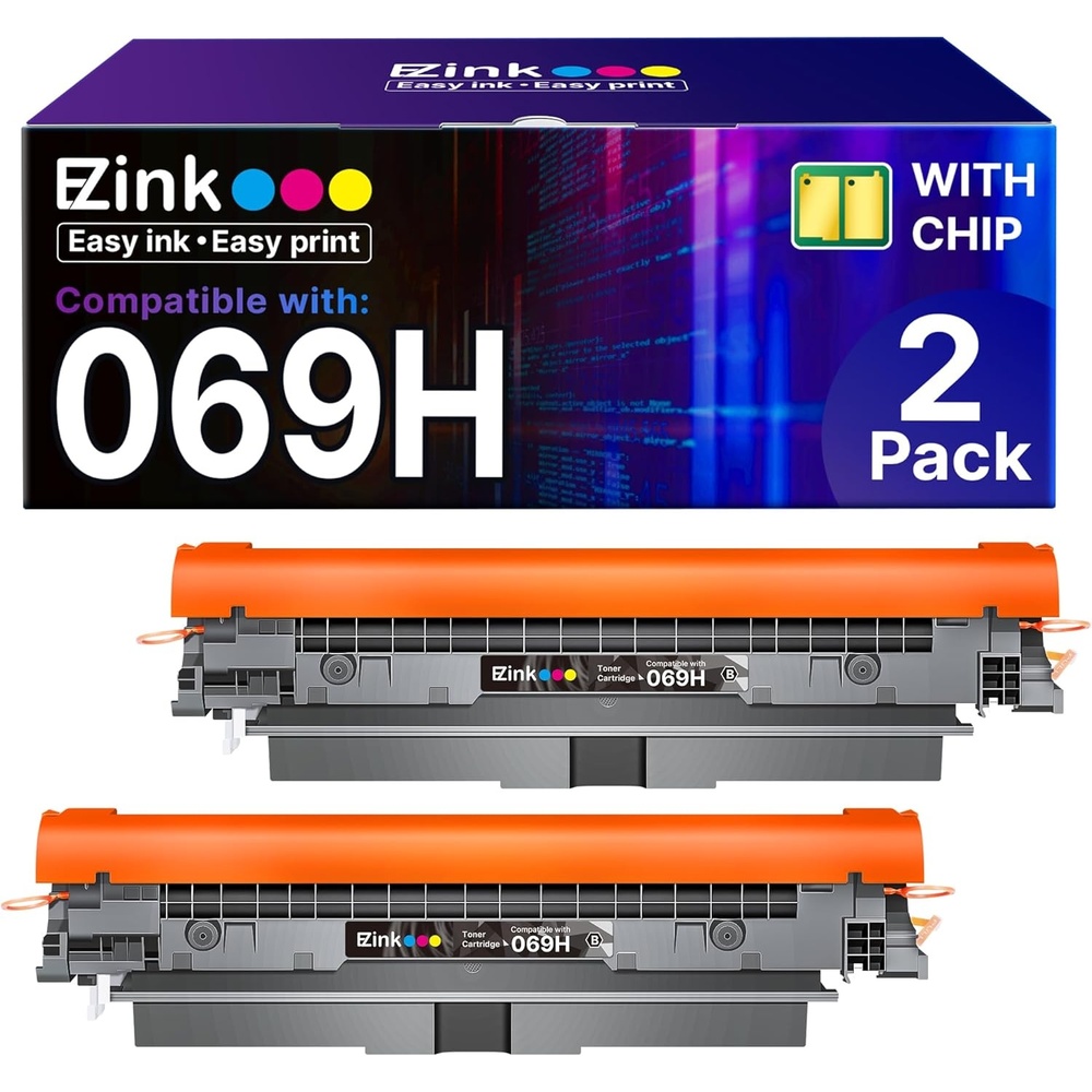 image:imageEZ Ink High Capacity 069H Toner Cartridge Compatible Replacement for Canon 069 069H Black use with ImageCLASS MF753Cdw MF751Cdw LBP674Cdw LBP673Cdw LBP674Cx MF752Cdw MF756Cx Printer with Chip 2 Black