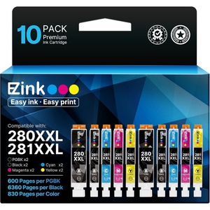 image:image10 Pack 280 281 XXL Ink Cartridges Replacement for Canon 280 281 Ink cartridges PGI280XXL CLI281XXL Compatible with PIXMA TR8620a TS9521C TR7520 TR8620 TR8520 TR8600 TR7520 TS702a TS9520 TS6120