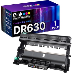 image:imageEZ Ink Compatible Drum Unit Not Toner Replacement for Brother DR630 DR 630 Compatible with HLL2300D HLL2320D HLL2340DW HLL2360DW HLL2380DW MFCL2740DW MFCL2700DW DCPL2540DW 1 Pack