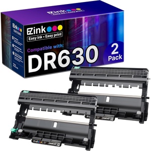 image:imageEZ Ink Compatible Drum Unit Not Toner Replacement for Brother DR630 DR 630 to Compatible with DCPL2520DW DCPL2540DW HLL2300D HLL2305W HLL2320D HLL2340DW HLL2380DW HLL2680W 2 Pack