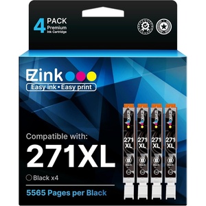 image:imageEZ Ink Compatible Ink Cartridge Replacement for Canon CLI271XL CLI271 XL CLI271XL 271XL 271 to use with MG5720 MG5722 MG6820 MG6821 MG6822 MG7720 TS6020 TS9020 TS8020 Printer 4 Black