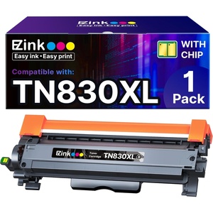 image:imageEZ Ink Compatible TN830xl Toner Cartridge Replacement for Brother TN830 XL TN 830 Toner Cartridges to use with HLL2460DW DCPL2640DW HLL2400D HLL2480DW HLL2405W MFCL2820DW Printer 1 Black