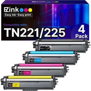 image:imageEZ Ink Compatible Toner Cartridge Replacement for Brother TN221 TN225 Toner to Use with MFC9130CW HL3170CDW HL3180CDW MFC9340CDW MFC9330CDW 1 Black 1 Cyan 1 Magenta 1 Yellow4 Pack